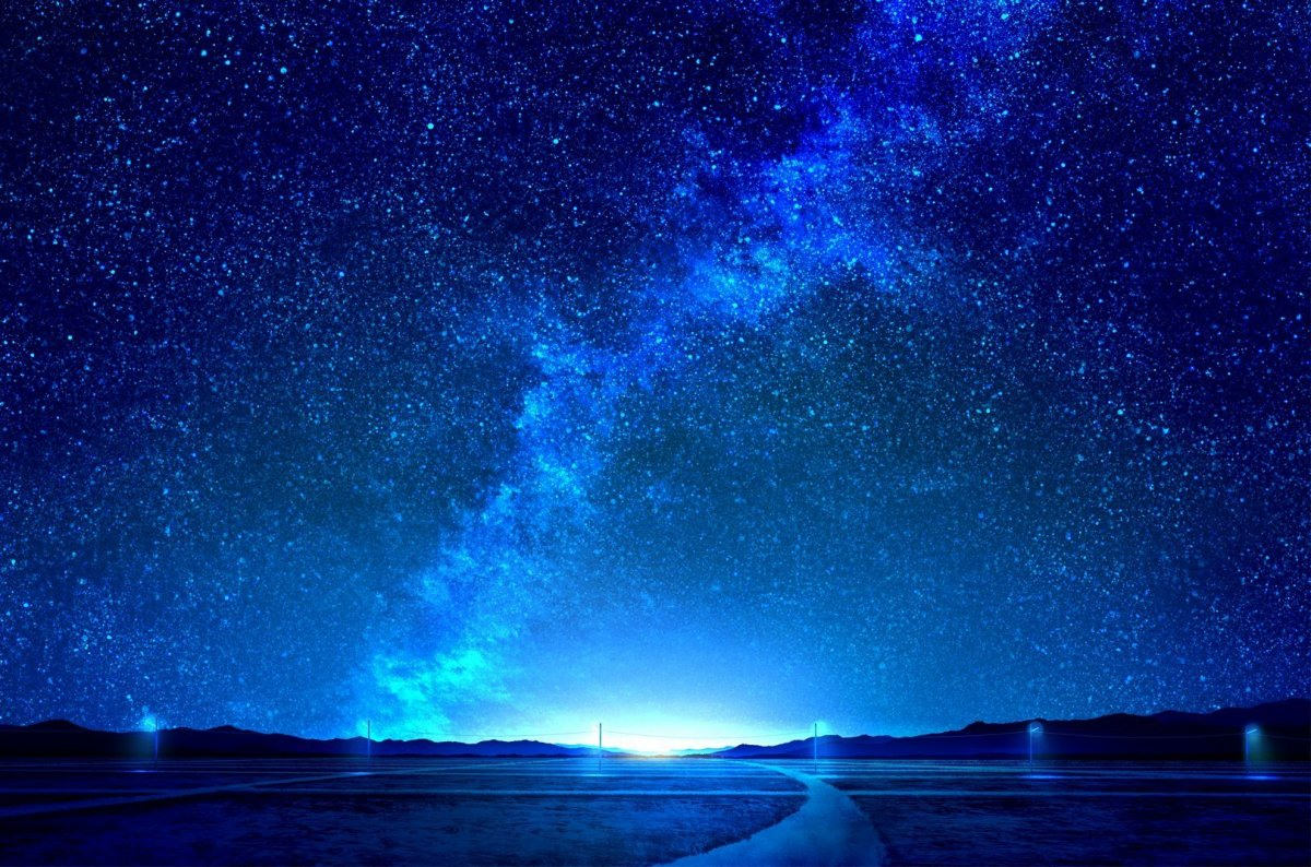 Аниме фон звездное небо (75 фото)