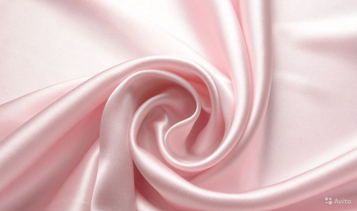 Атлас сатин Силк. Розовый шелк. Шелковая ткань. Розовая ткань.