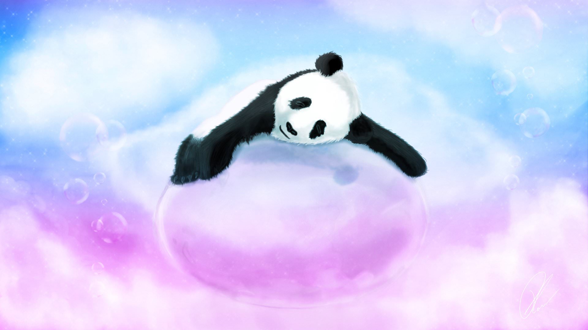 Pink panda