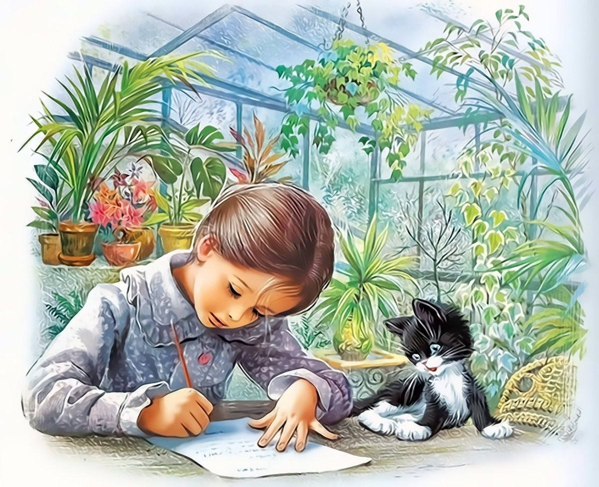Иллюстрации к рассказу "Котенок" Толстого (75 фото)