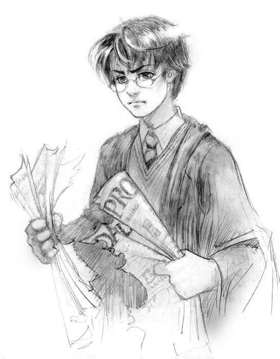 Картинки Гарри Поттер - рисунки для срисовки (срисовывания)