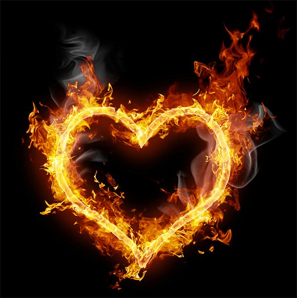 Картинки огненного сердца на аву (50 фото)