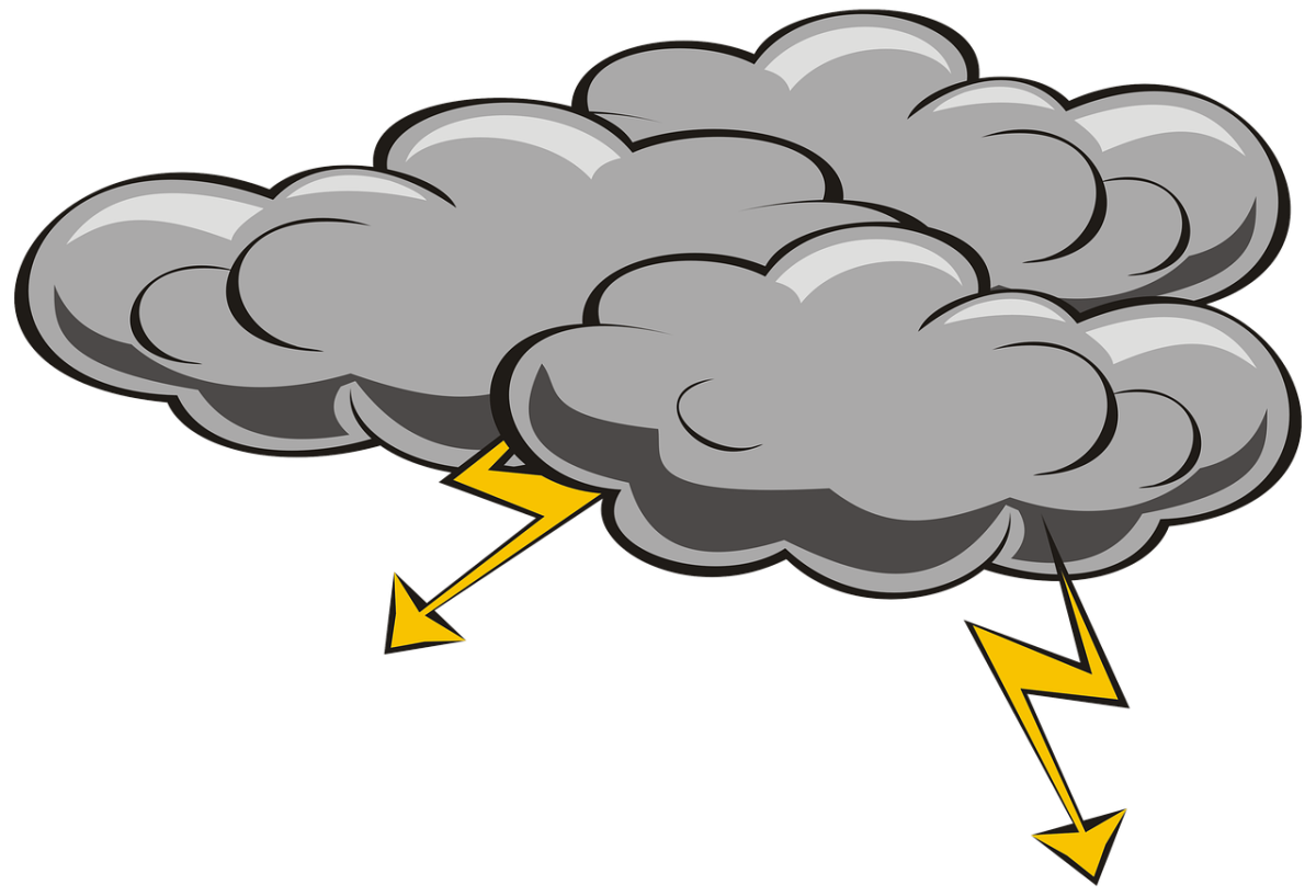 Грозовая туча рисунок