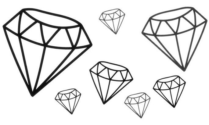 Рисунки алмаза для срисовки (20 фото)