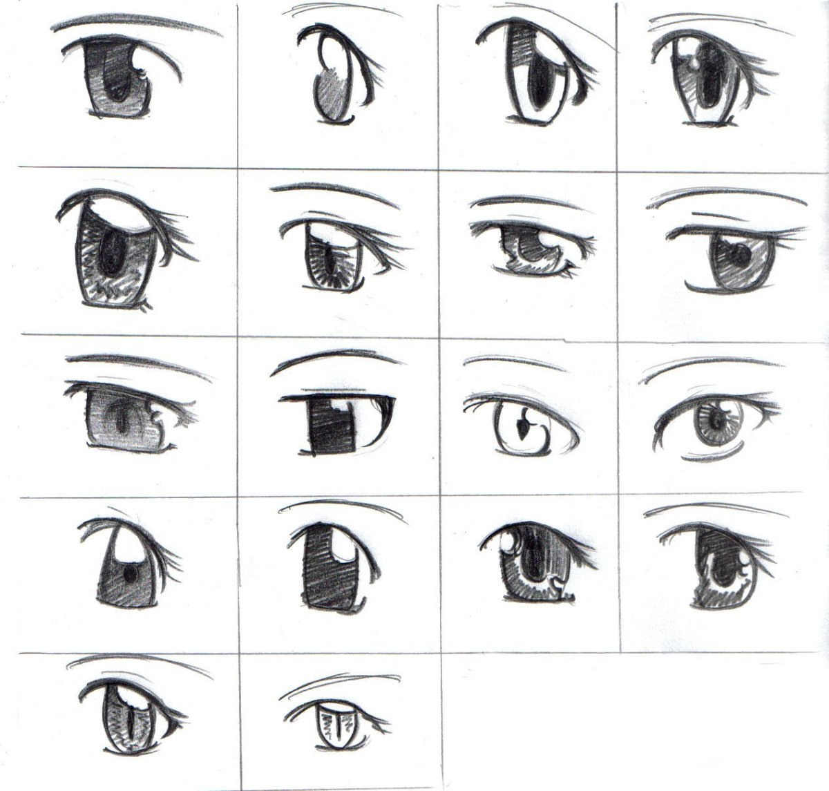 Рисунки аниме глаз для срисовки (75 фото)