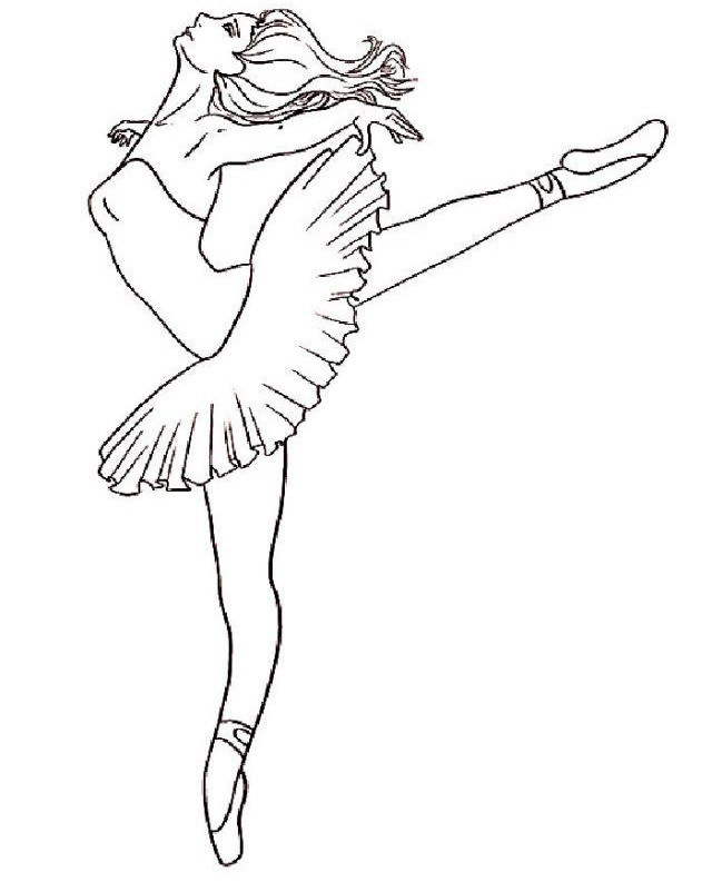 Рисунки балерин для срисовки (100 фото)