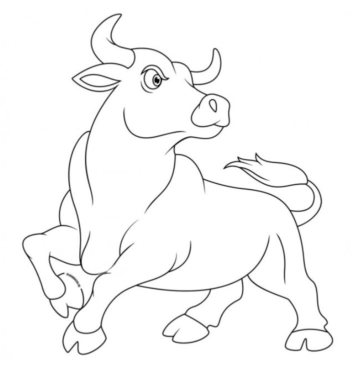 Рисунки быка для срисовки (30 фото)