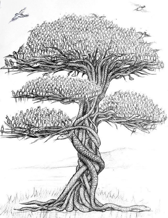Рисунки древо жизни для срисовки (35 фото)