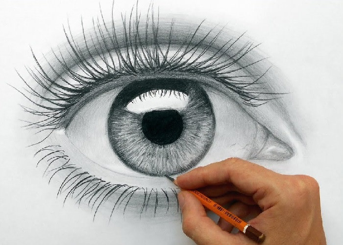 Рисунки глаз для срисовки (100 фото)