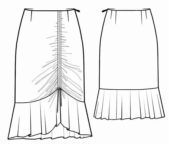 Рисунки юбок для срисовки (35 фото)