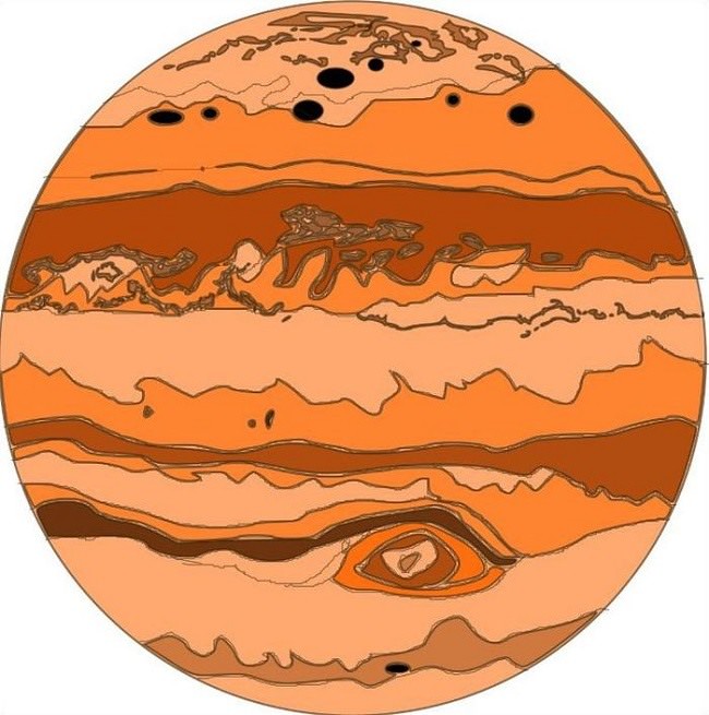 Рисунки Юпитера для срисовки (15 фото)