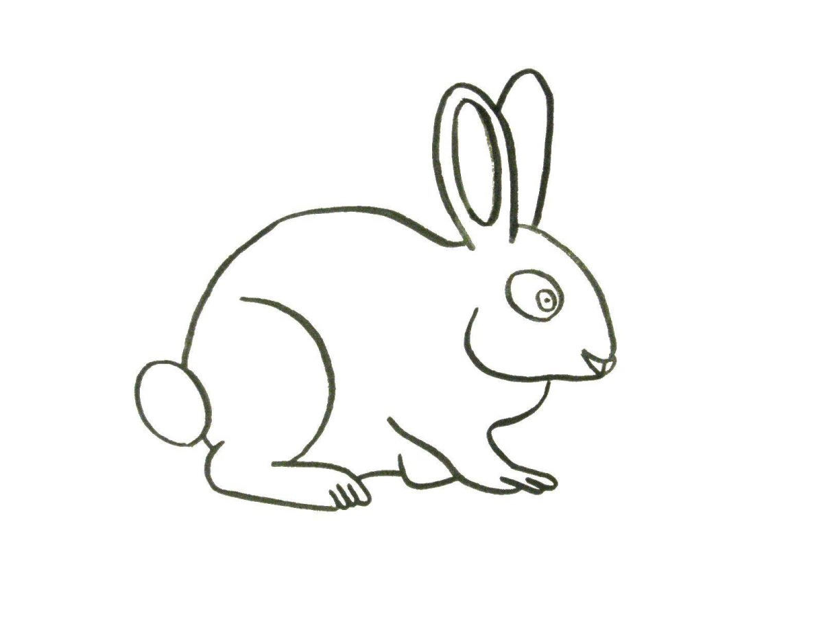 Рисунки кролика для срисовки (100 фото)