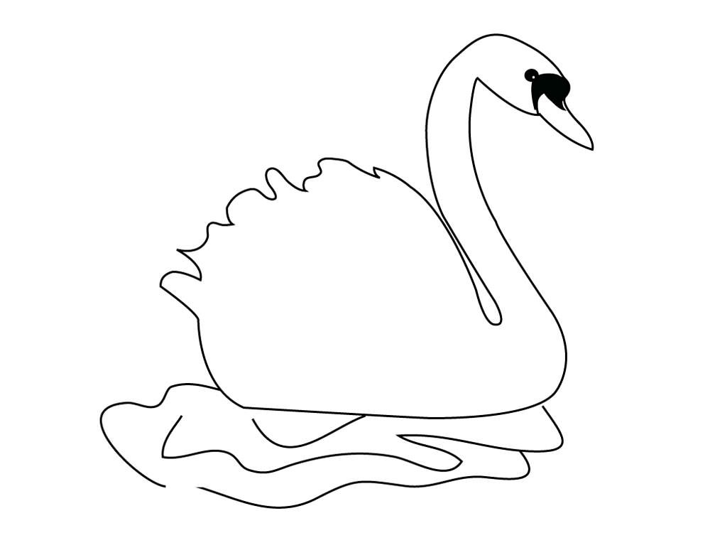 Рисунки лебедя для срисовки (25 фото)
