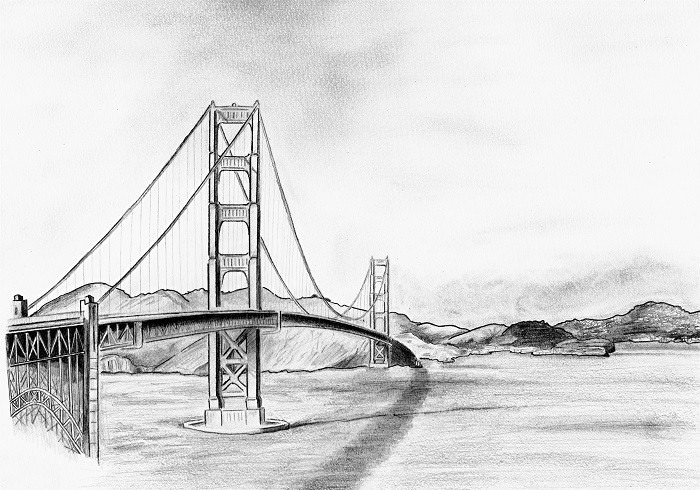 Рисунки моста для срисовки (70 фото)