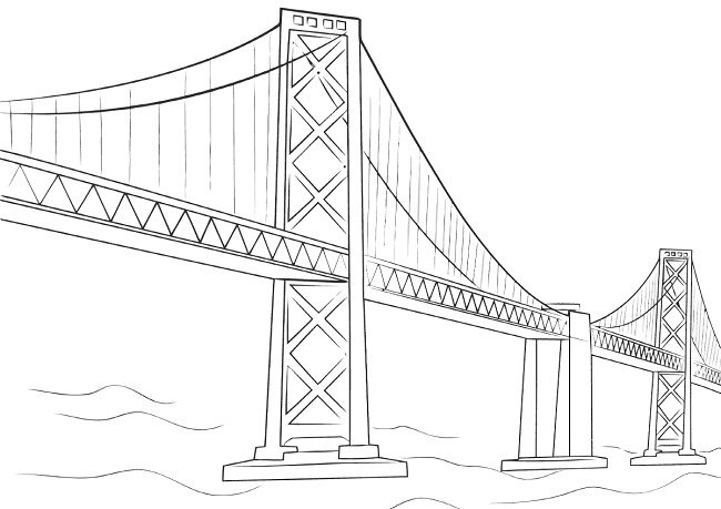 Рисунки мостов для срисовки (20 фото)