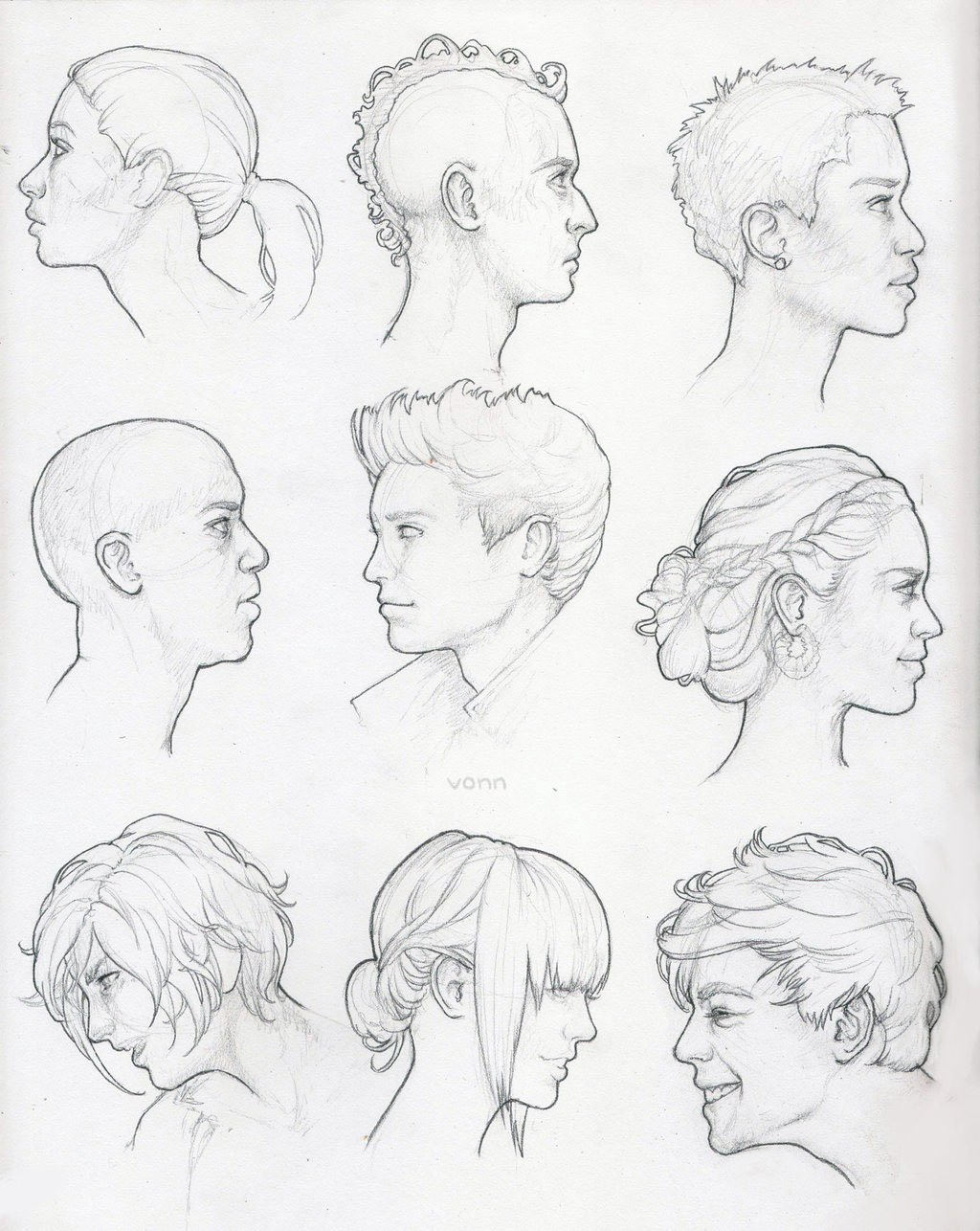 Рисунки мужских причесок для срисовки (75 фото)
