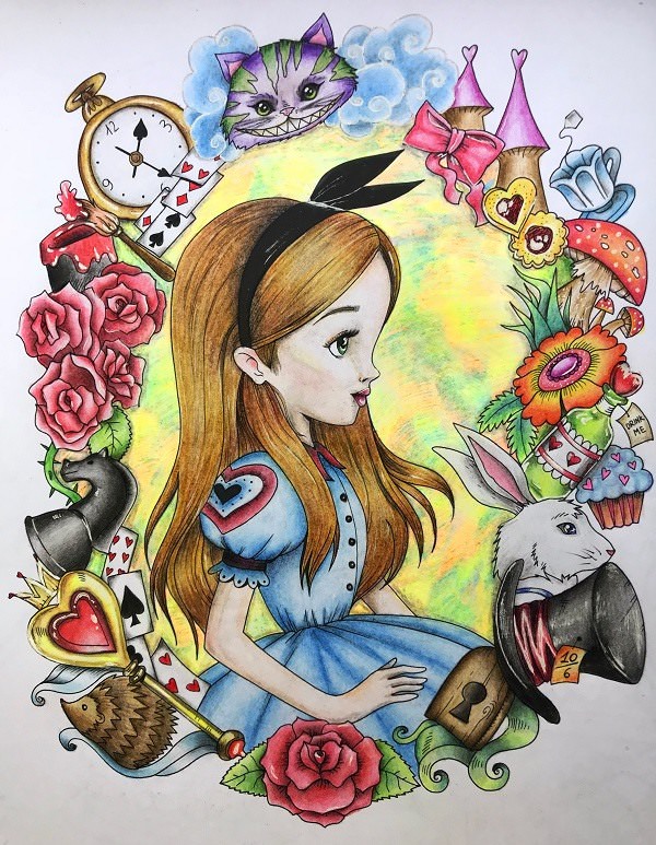 Рисунки "Алиса в стране чудес" (90 фото)