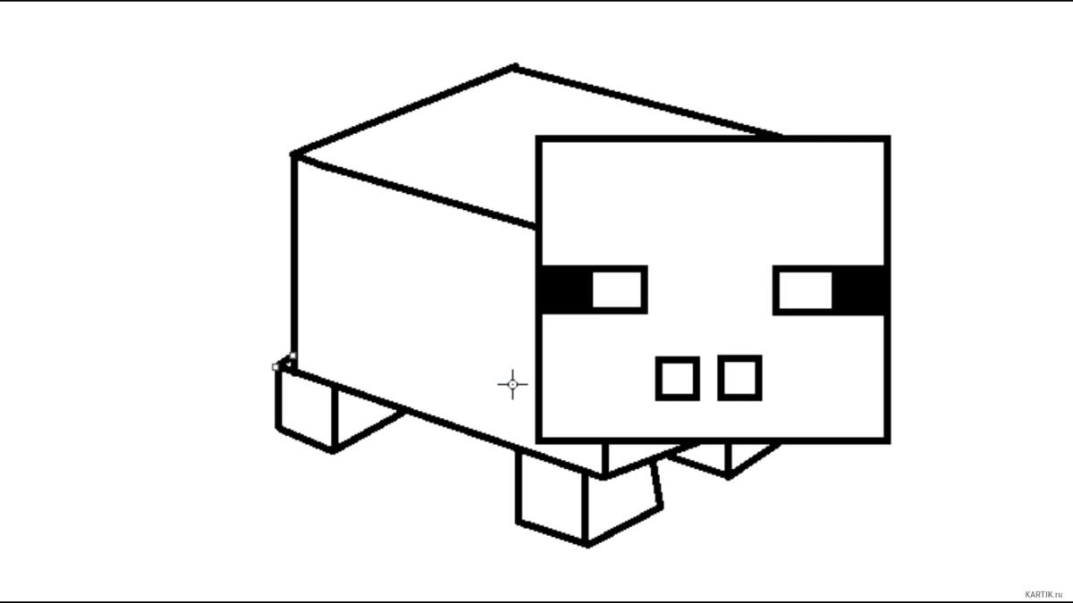 Рисунки майнкрафт карандашом для срисовки