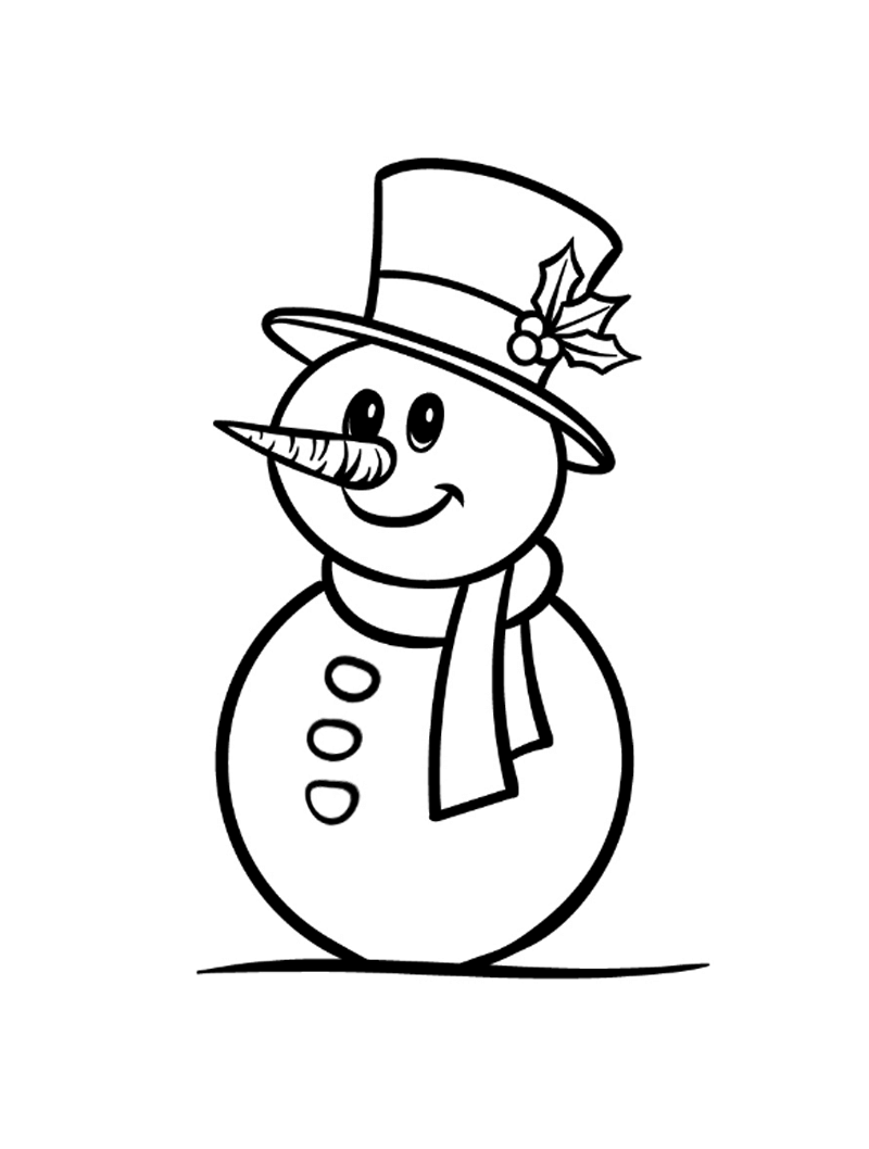 Рисунки снеговика для срисовки (100 фото)