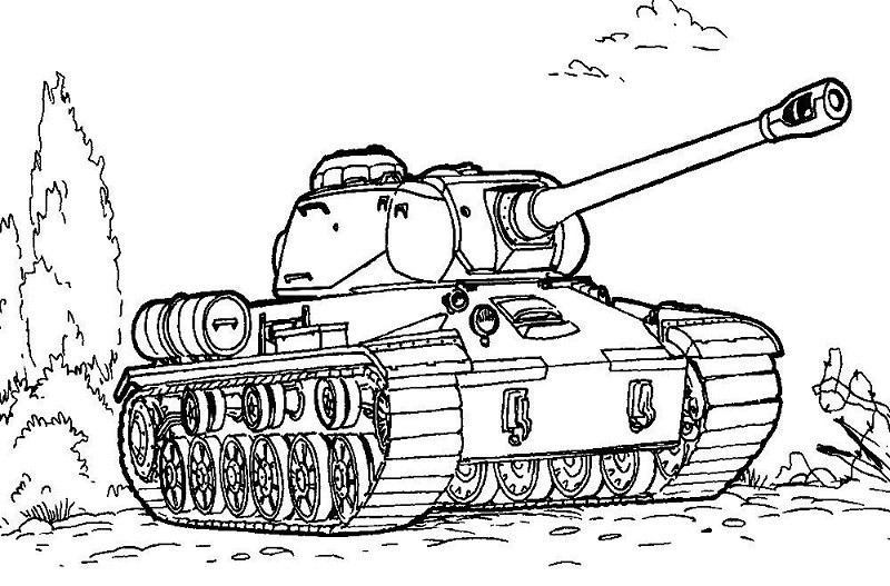 Рисунки танков для срисовки (37 фото)