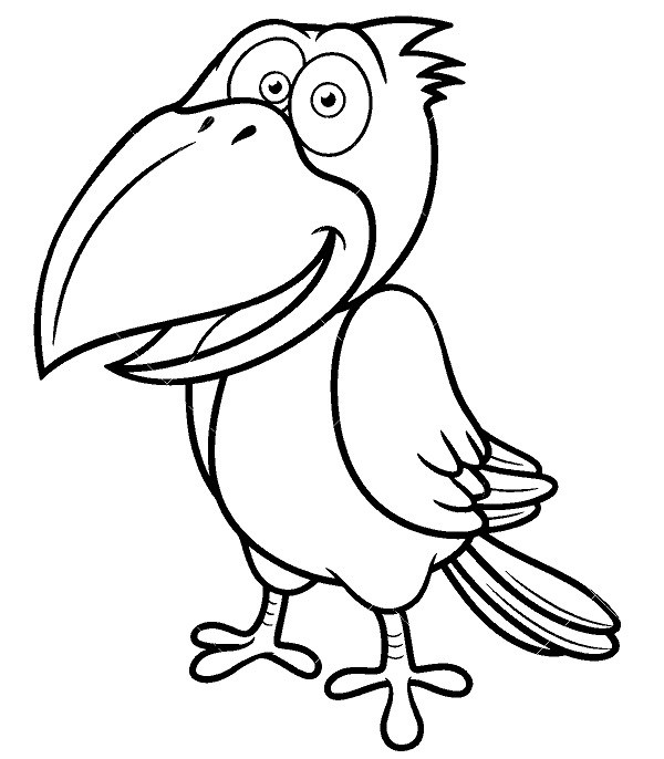 Рисунки ворона для срисовки (30 фото)