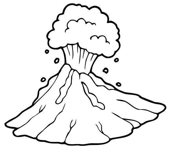 Рисунки вулкана для срисовки (20 фото)