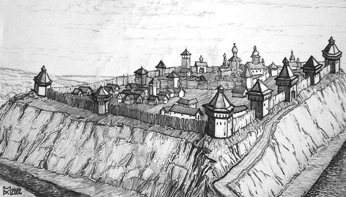 Зарисовки города-крепости (65 фото)